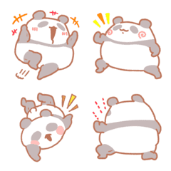 Muscular panda emoji