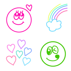 Colorful and everyday emoji