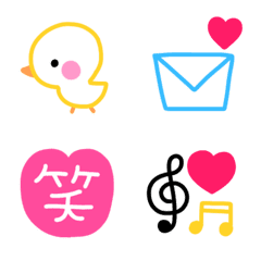 Cute many heart emoji