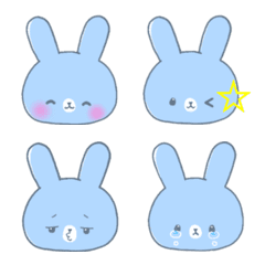 Light blue rabbit Emoji