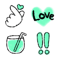 emerald green emoji