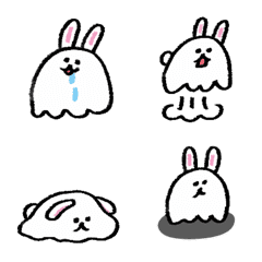 Bunny ghost emoji