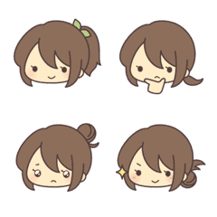 Expressive Cute Girl Emoji