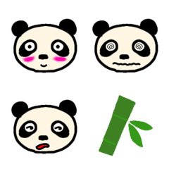 シンプルなパンダの顔絵文字