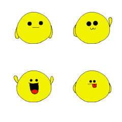 Cute yellow circle