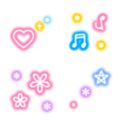 Colorful neon emoji (basic)