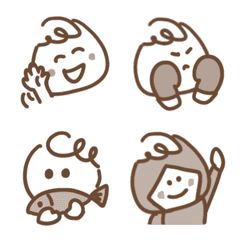 Brown single color Emoji 5