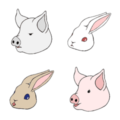 Rabbit and pig pictograph