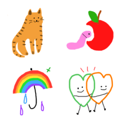 A slightly colorful emoji