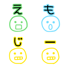 mouth shape JAPANESE emoji