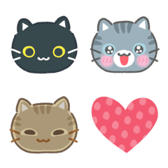 Three cat emoji2