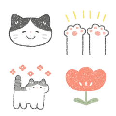 Lots of cute cat emoji