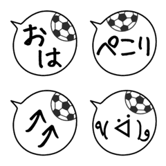 Speech balloon Emoji of football