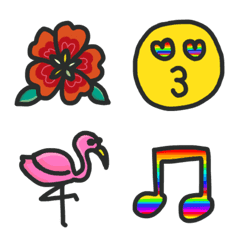 Hawaiian ALOHA Summer style Emoji4