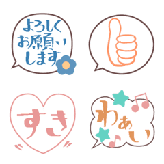 Very simple!Speech balloon Emoji