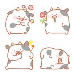Fluffy cow emoji
