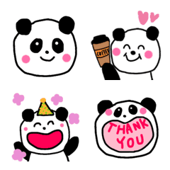 Cute and healing Panda's Emoji