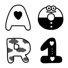 Monotone Alphabet Emoji
