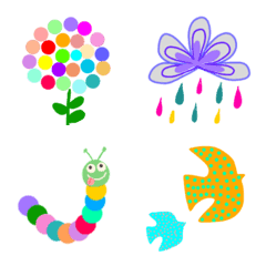 Colorful Nordic emoji