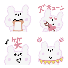 Emoji of the fluffy rabbit