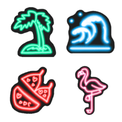 Summer neon Emoji