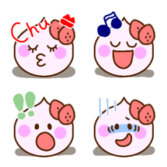 Strawberry cream emoji