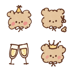 Fluffy teddy bear. 3 (Emoji)