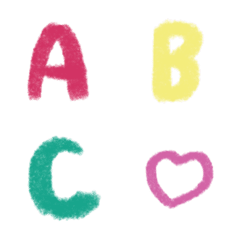 crayon alphabet