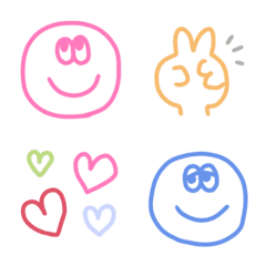 pastel color line  Emoji
