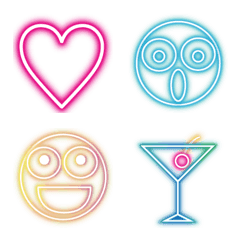 neon casual emoji porori