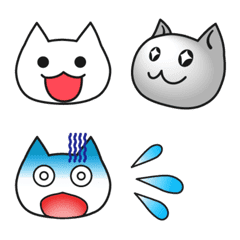 Simple  cute cats Emoji 1