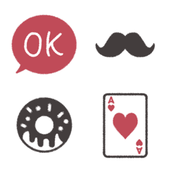 Simple and calm  color emoji 7