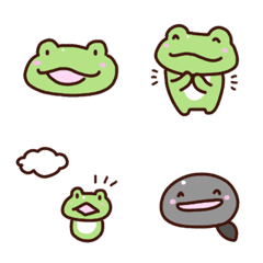 Daily life of frog emoji