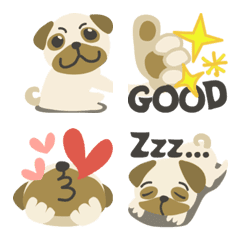 Cheerful Pug *Emoji