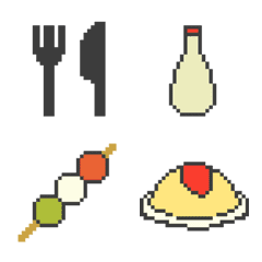 Pixel Art Food Line Emoji Line Store