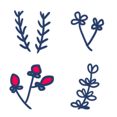 Navy blue flower Emoji
