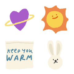 little cute comfy vacation emoji