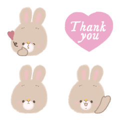 Soft rabbit emoji Mokami-chan