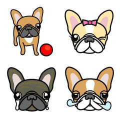 Various French Bulldog Emoji#2