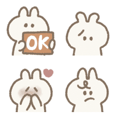soft color rabbit emoji