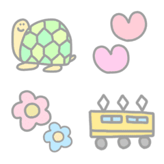Pastel emoji cute
