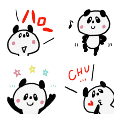 Pretty panda emoji