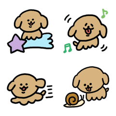 Emoji anjing bodoh