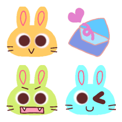 A colorful rabbits.