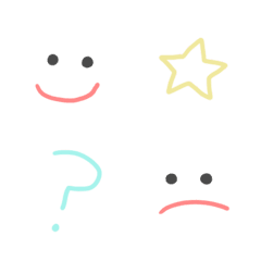 Simple emoji pastel colour ver.