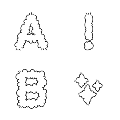 fluffy alphabet