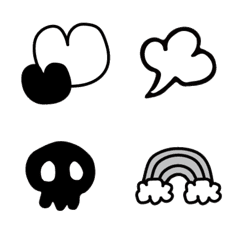Monochrome_ Simple Emoji