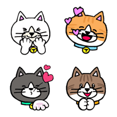 Emoji of simple cat