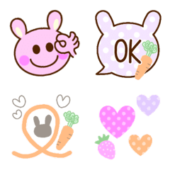 [Basic emoji] Lovely rabbit