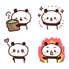 Tiny cute panda emoji